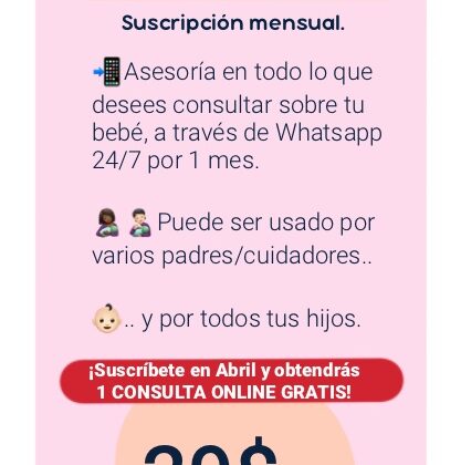 Plan Contigo 24/7/30:Suscripción mensual.