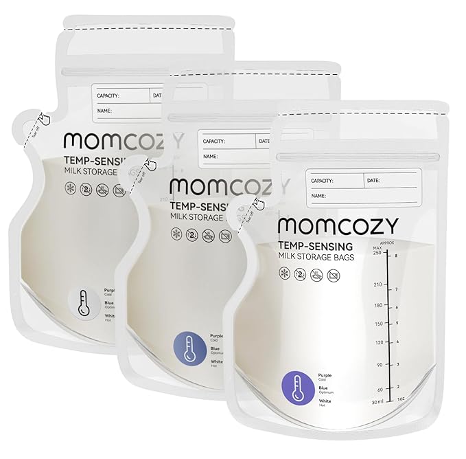 Bolsitas para almacenamiento de leche materna con sensor de temperatura Momcozy